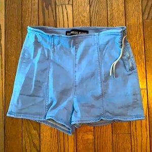 Cute high waisted Express jean shorts!